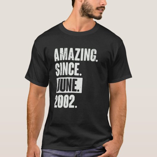 2000年6月以来20歳20誕生日驚くべき Tシャツ (正面)
