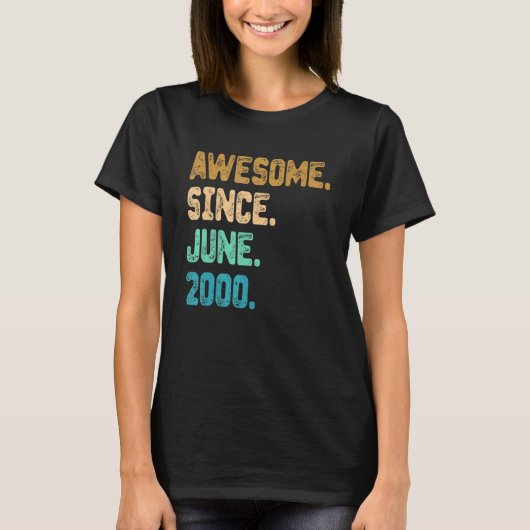 2000年6月以素晴らし降22誕生日 Tシャツ (正面)