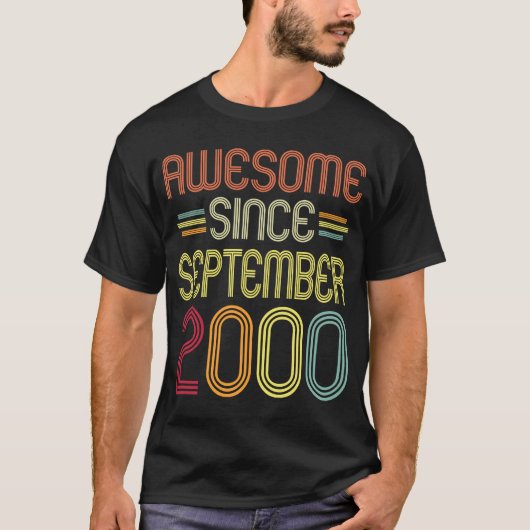 2000年9月以素晴らし降22回目の誕生日 Tシャツ (正面)