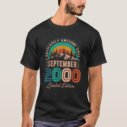2000年9月誕生日素晴らし9月20日以来 Tシャツ (正面)