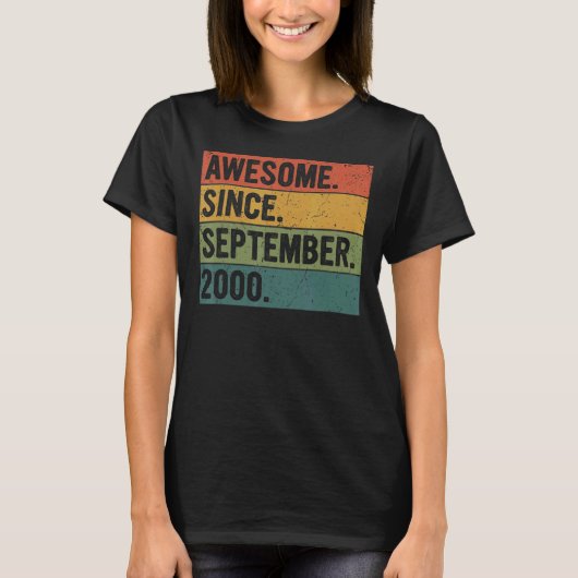 2000年9素晴らし月22日Biから22歳 Tシャツ (正面)