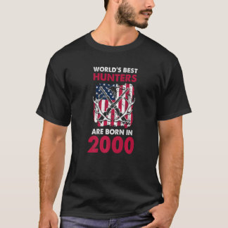 2000最高の年の鹿の狩りで生まれハンターのアメリカのFl Tシャツ