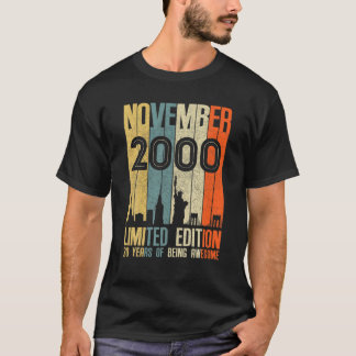 2000生まれ年限定版Teeヴィンテージ20th Birt Tシャツ