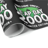 2000素晴らし年閏年日以後2月29誕生日 ラッピングペーパー (ロールコーナー)