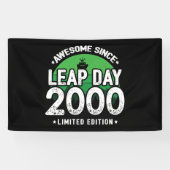 2000素晴らし年閏年日以後2月29誕生日 横断幕 (横)