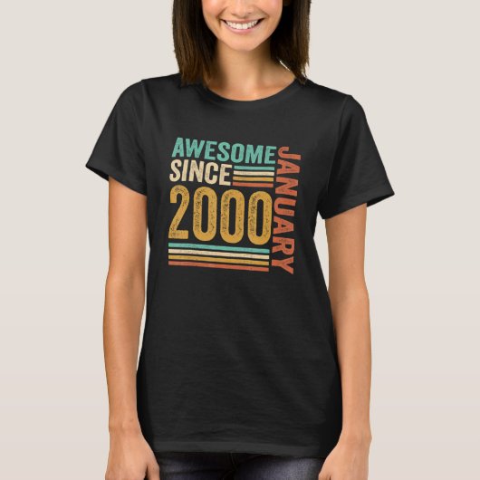 2000素晴らし年1月23日誕生日23年 Tシャツ (正面)