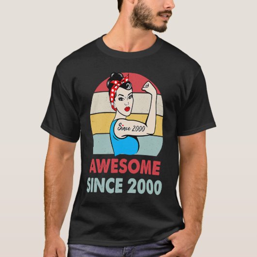 2000素晴らし年23歳23誕生日以来 Tシャツ (正面)