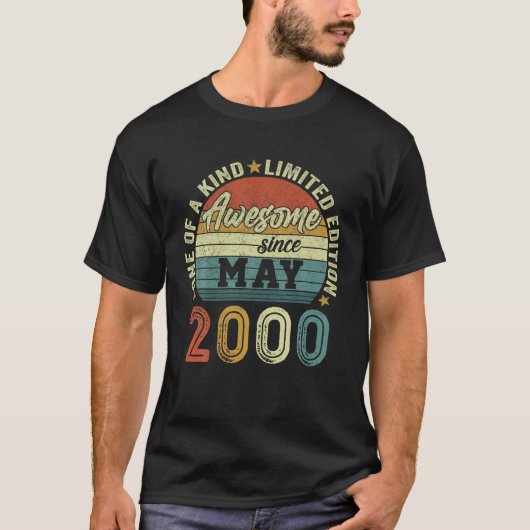 2000素晴らし年5月から22歳22誕生日 Tシャツ (正面)