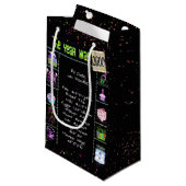 2000誕生年トリビア黒小抱き枕 スモールペーパーバッグ (正面アングル)