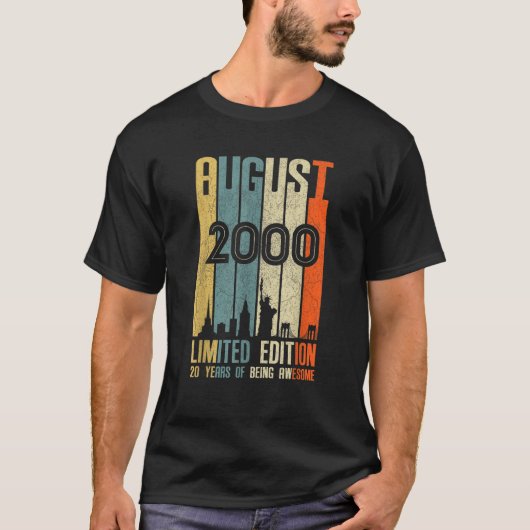 2000 威厳がある 20年Old Shirt 2000誕生日ギフト Tシャツ (正面)
