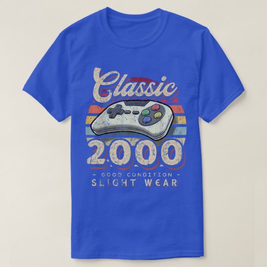 2000 22クラシックnd誕生日レトロビデオゲームコントロール tシャツ (デザイン正面)