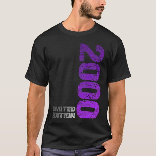 2000 23誕生日2000生まれ年 Tシャツ (正面)