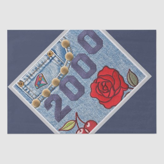 2000 Vintageポスター誕生日または懇親会 薄葉紙 (正面)