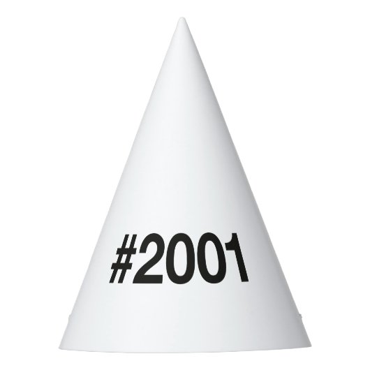 2001ハッシュタグ24誕生日記念日 パーティーハット (正面)