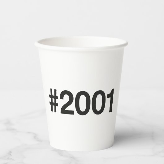 2001ハッシュタグ24誕生日記念日 紙コップ (正面)