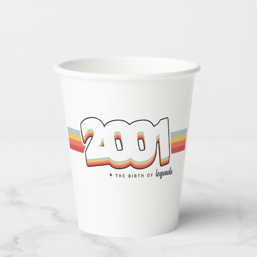 2001伝説誕生 紙コップ (正面)