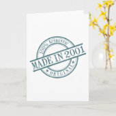 2001大きい挨拶で作られる カード (黄色い花)