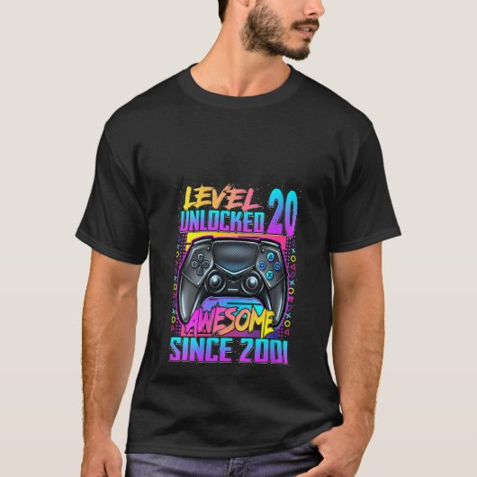 2001年から20番目素晴らしのWomens Level 20 Unlocked Tシャツ (正面)