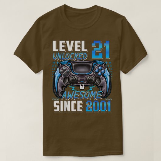 2001年から21位素晴らしの誕生日をロック解除 Tシャツ (デザイン正面)