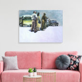 2001年のプール キャンバスプリント (インサイチュ (リビング))