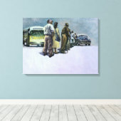 2001年のプール キャンバスプリント (インサイチュ (ウッドフロア))