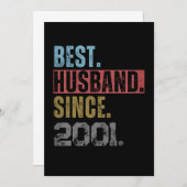 2001年以来最高の夫　パーソナライズ 招待状 (正面/裏面)