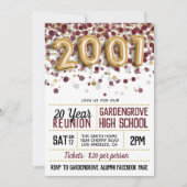 2001年度高校大学同窓会 招待状 (正面)