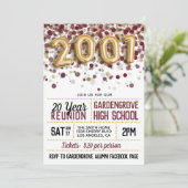 2001年度高校大学同窓会 招待状 (スタンド正面)