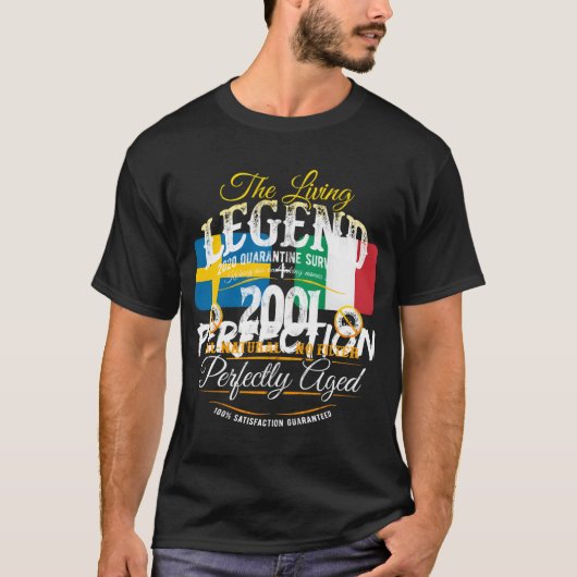 2001年生まれの伝説の19歳 誰よりも先に生きてきた Tシャツ (正面)