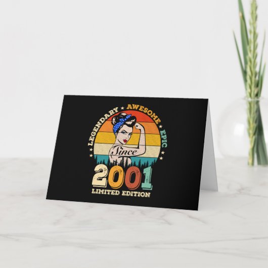 2001年限定版 エンパワメントウーマン 誕生日ギフト カード (正面)
