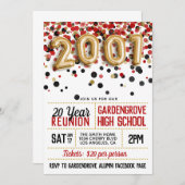 2001年高等学校大学懇親会 招待状 (正面/裏面)