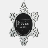 2001年22月21日誕生日パーティー スノーフレークピューターオーナメント (右)