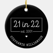 2001年22月21日誕生日パーティー セラミックオーナメント (裏面)