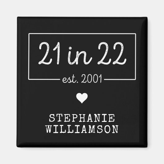 2001年22月21日誕生日パーティー マグネット (正面)