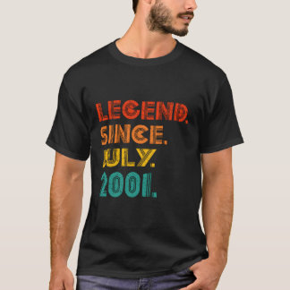 2001年7月以来の伝説誕生2001 Tシャツ
