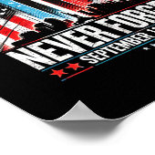 2001年9忘れ月11日のメモリアルデーアメリ ポスター (角)