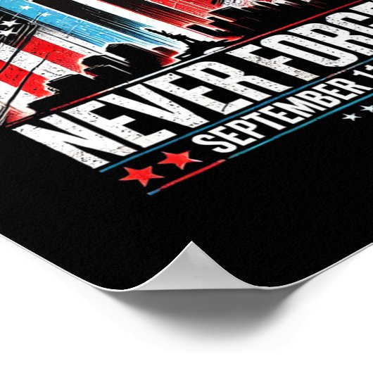 2001年9忘れ月11日のメモリアルデーアメリ ポスター (角)
