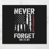 2001年9忘れ月11日のメモリアルデー ビールラベル (シングルラベル)