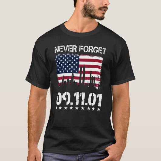 2001年9忘れ月11日記念碑 Tシャツ (正面)