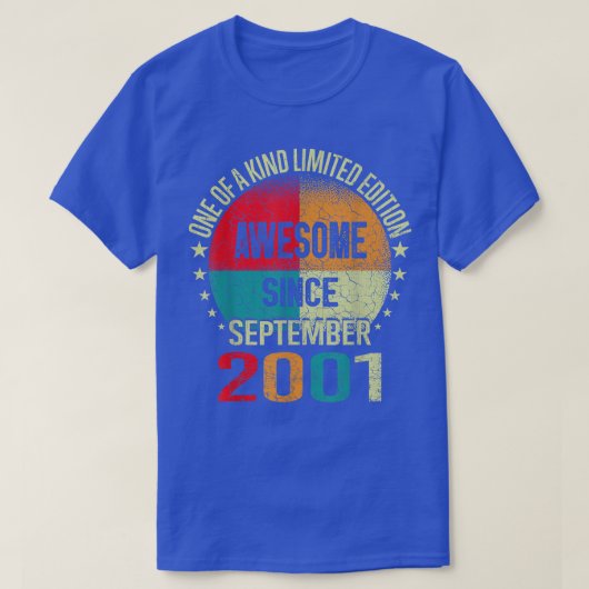 2001年9月以来21歳素晴らしの贈り物 Tシャツ (デザイン正面)