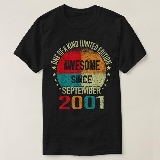 2001年9月以来21歳素晴らしの贈り物 Tシャツ (デザイン正面)