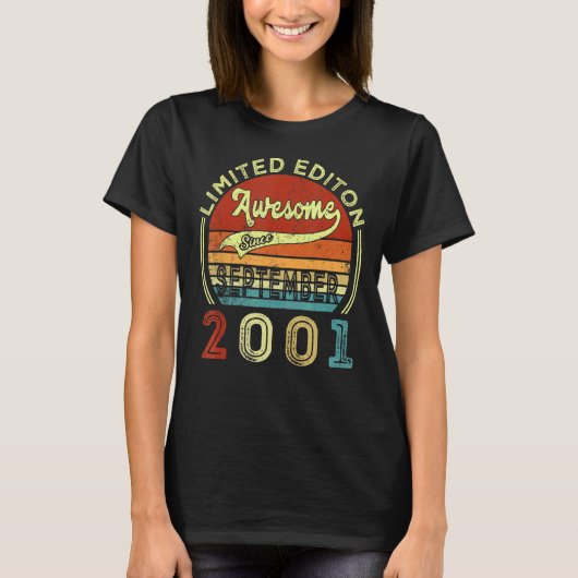 2001年9月以素晴らし降21歳 Tシャツ (正面)