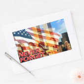 2001年9月11日のテロ攻撃を記憶する 長方形シール (封筒)