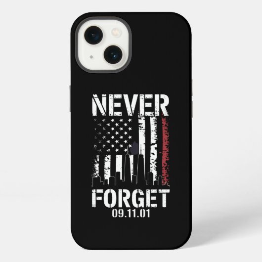 2001年9月11日を忘れない 追悼の日 iPhoneケース (裏面)