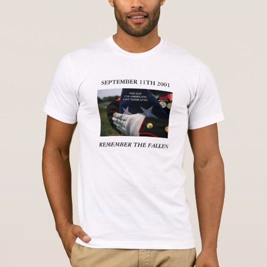 2001年9月11日落ちた: Tシャツ (正面)