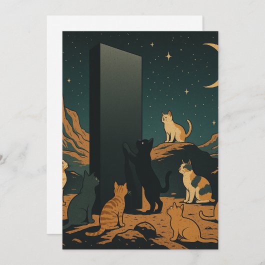 2001年:宇宙Meowdessi 招待状 (正面/裏面)