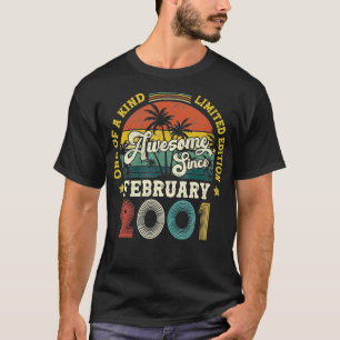 2001素晴らし年2月以来ヴィンテージ21誕生日 Tシャツ
