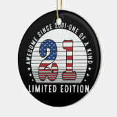 2001素晴らし年21歳21歳の誕生日 セラミックオーナメント (左)