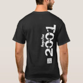 2001誕生日名レジェンドヴィンテージ 動揺して Tシャツ (裏面)