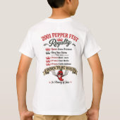 2001 ペッパーフェスト 25周年記念 ユースTシャツ Tシャツ (裏面)